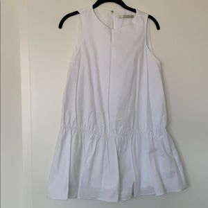 Zara white romper size small 100% cotton